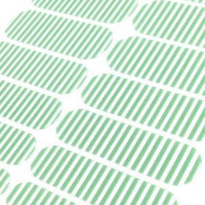 Jamberry Aqua Stripe on Clear Nail Wraps, TBT Full